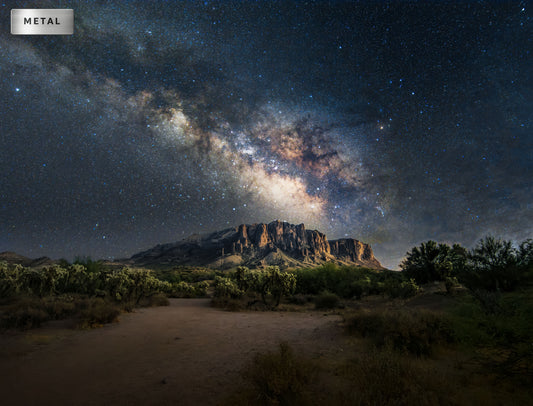 Milky Way over Arizona - Metal